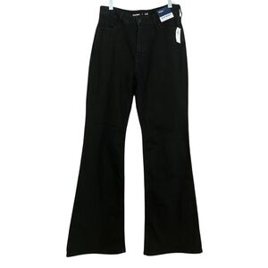 Old Navy NWT High Rise Flare Black Jeans Sz 8
